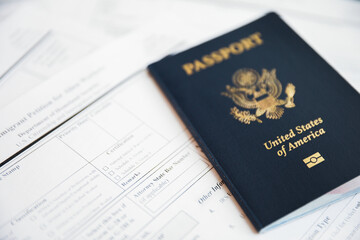 passport and immigration forms
